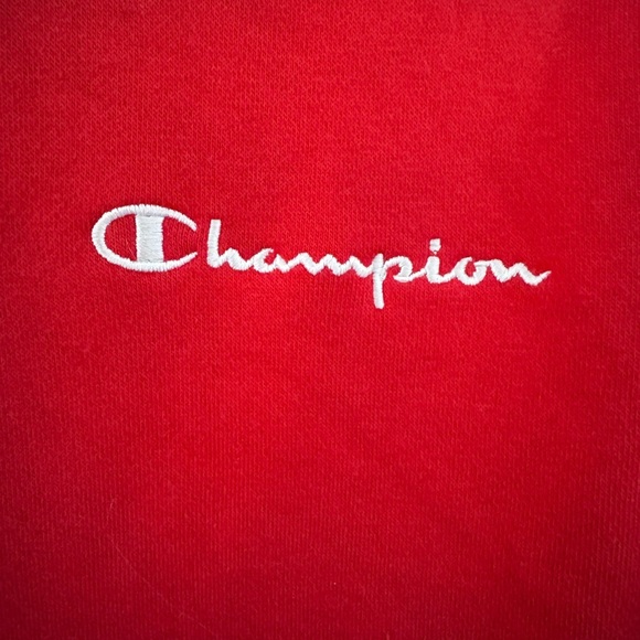 Champion Size M Men's Red Crewneck - Picture 5 of 8